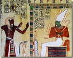 Pinodjem in aanbidding voor Osiris, Egyptisch Museum Caïro