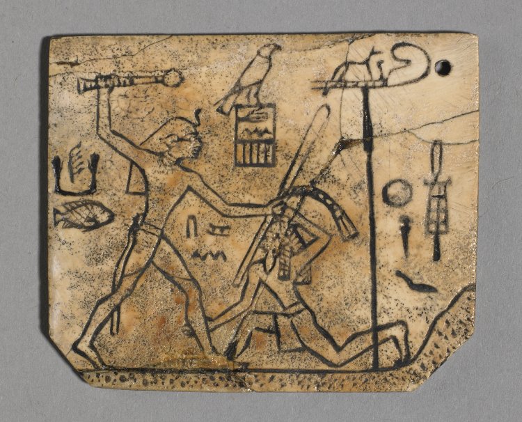Ivoren zegel met afbeelding van Den. British Museum, London
